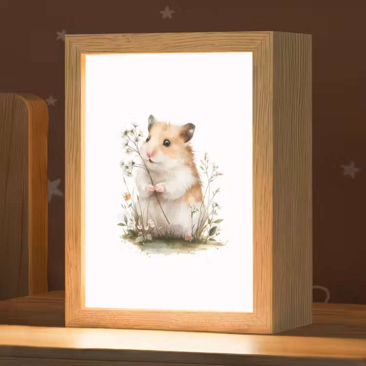 Hamster - Bloemen Light Box met kabel klein -zzz_3d_website