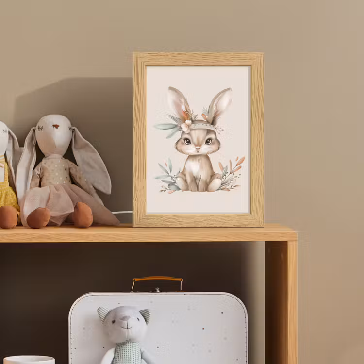 Haas - Dier - Bohemian - Pastel kleuren Light Box met kabel klein -sfeer2_kind
