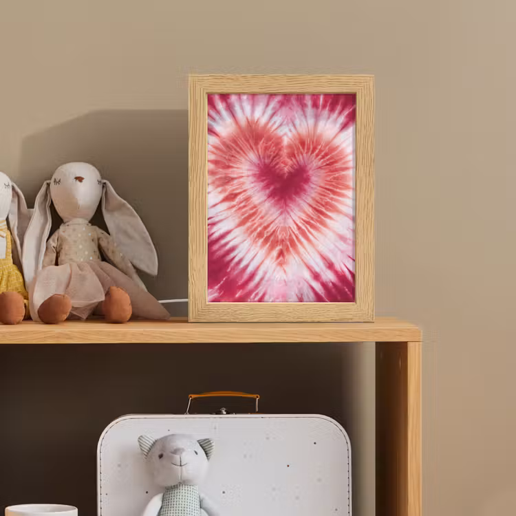 Hartvorm - Roze - Tie dye Light Box met kabel klein -sfeer2_kind