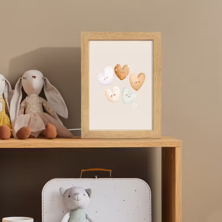 Hartjes - Kleurrijk - Pastel Light Box met kabel klein -sfeer2_kind