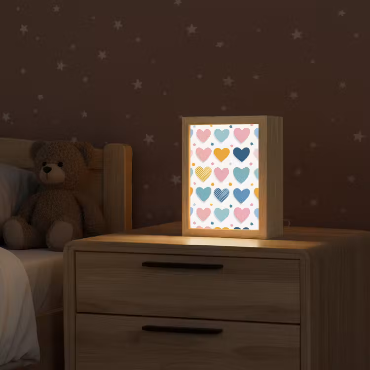 Hartjes - Pastel - Patroon Light Box met kabel klein -sfeer1_kind