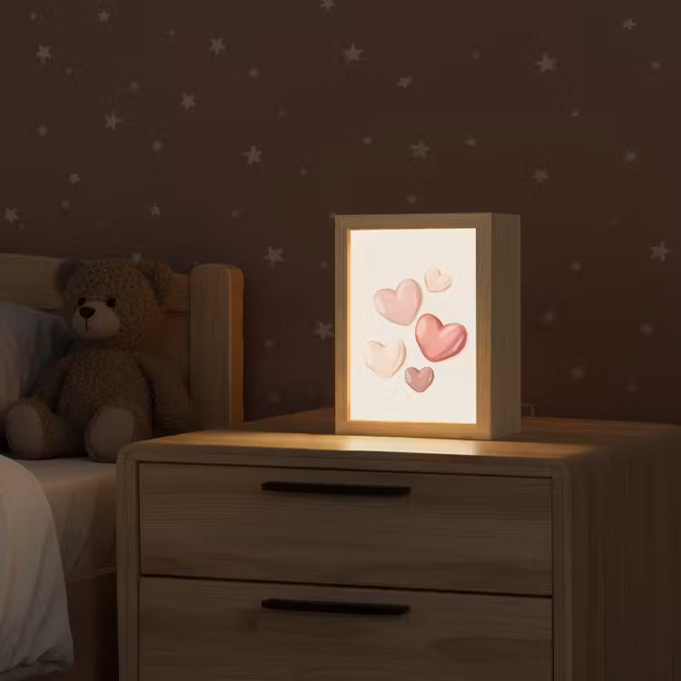 Harten - Rood - Roze - Zwevend Light Box met kabel klein -sfeer1_kind