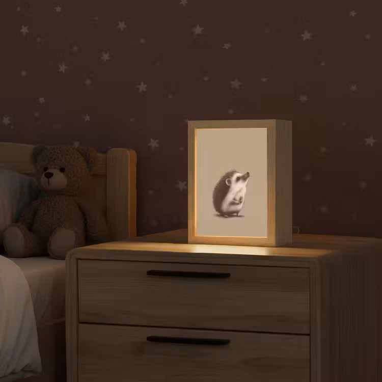 Egel - Snuitje - Bruin - Stekels Light Box met kabel klein -sfeer1_kind