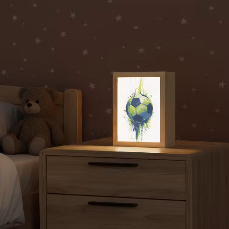 Illustratie - Abstract - Voetbal - Verfspatten Light Box met kabel klein -sfeer1_kind