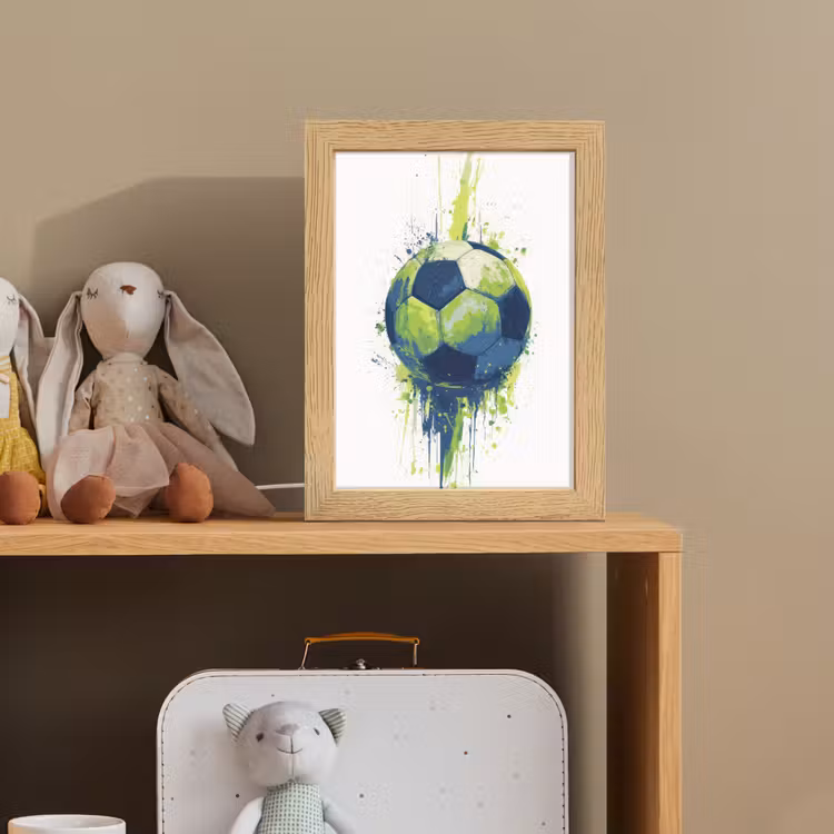Illustratie - Abstract - Voetbal - Verfspatten Light Box met kabel klein -sfeer2_kind