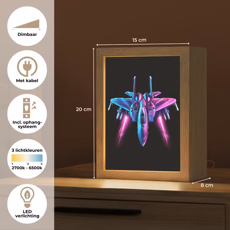 Straaljager - Blauw - Kleuren - Jongens - Zwart Light Box met kabel klein -USP_NL