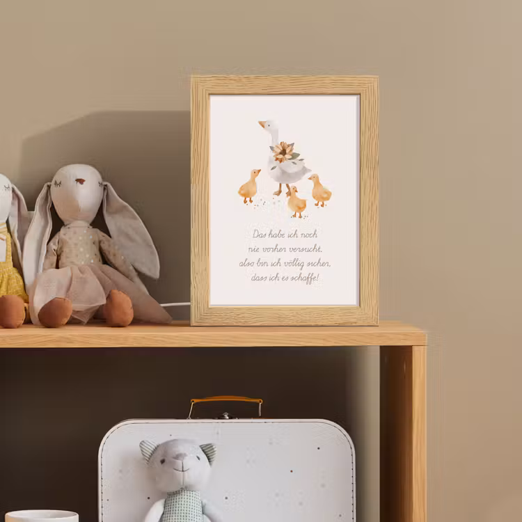Kinderen - Ganzen - Beige - Quote - Boerderij Light Box met kabel klein -sfeer2_kind