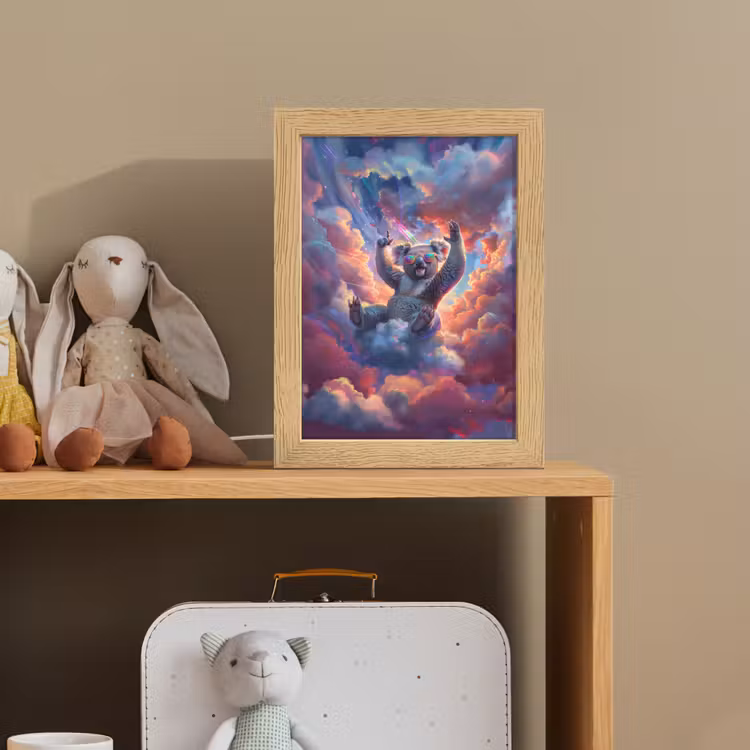 Koala - Dier - Zonnebril - Wolken Light Box met kabel klein -sfeer2_kind