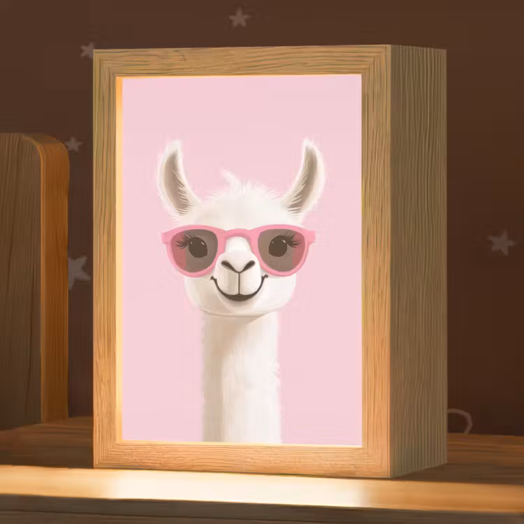 Lama - Zonnebril - Roze Light Box met kabel klein -zzz_3d_website