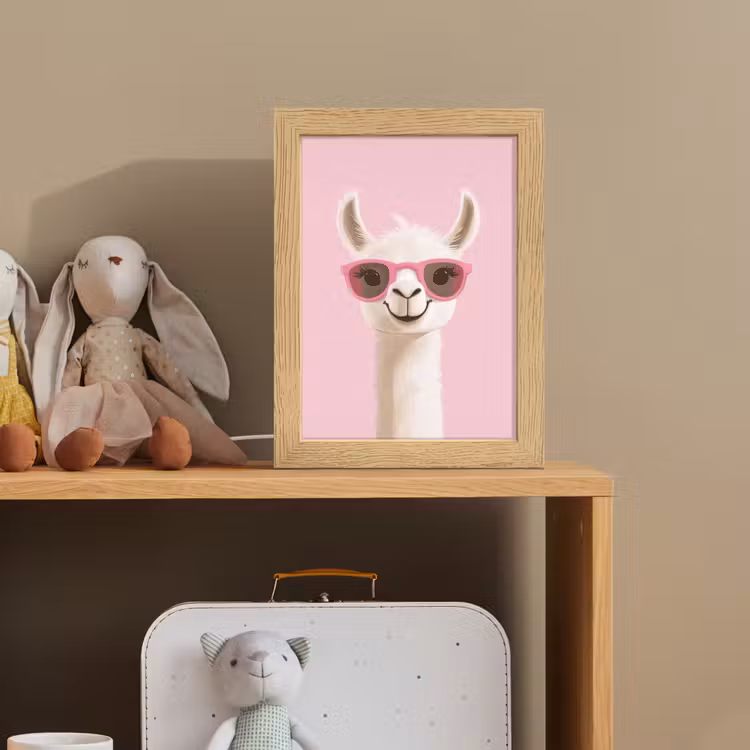 Lama - Zonnebril - Roze Light Box met kabel klein -sfeer2_kind