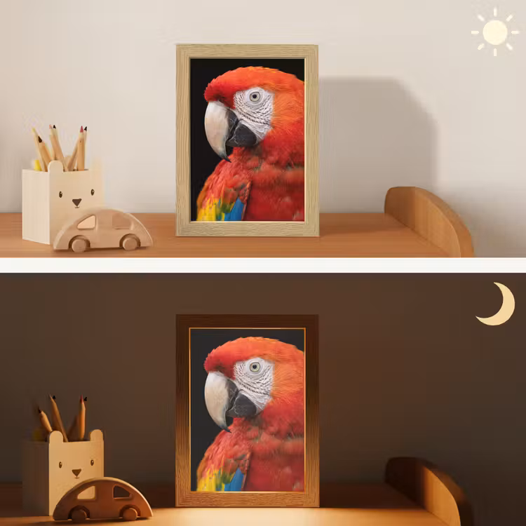 Ara - Portret - Rood Light Box met kabel (Kinderlampje) klein -sfeer3_kind
