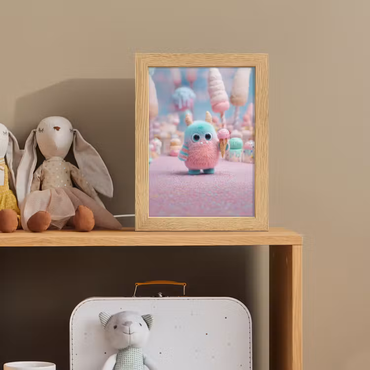 Monster - Pastel - Roze - Snoep Light Box met kabel klein -sfeer2_kind