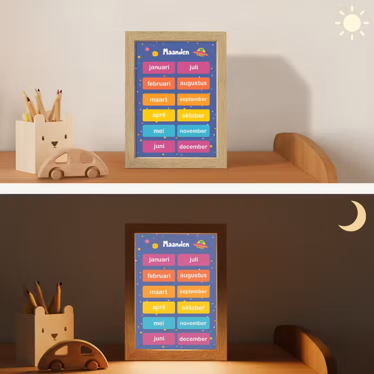 Maanden - Educatief - Leren voor kinderen - Ruimte Light Box met kabel klein -sfeer3_kind