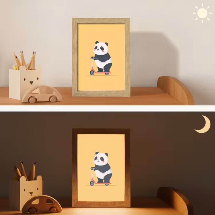 Panda - Step - Geel Light Box met kabel klein -sfeer3_kind