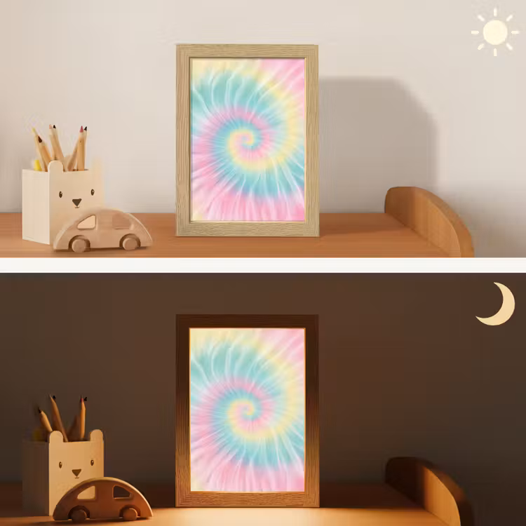 Pasteltinten - Tie dye - Roze Light Box met kabel klein -sfeer3_kind