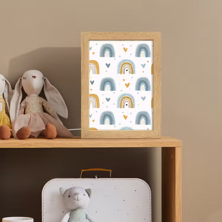 Patroon - Regenboog - Hartjes Light Box met kabel klein -sfeer2_kind