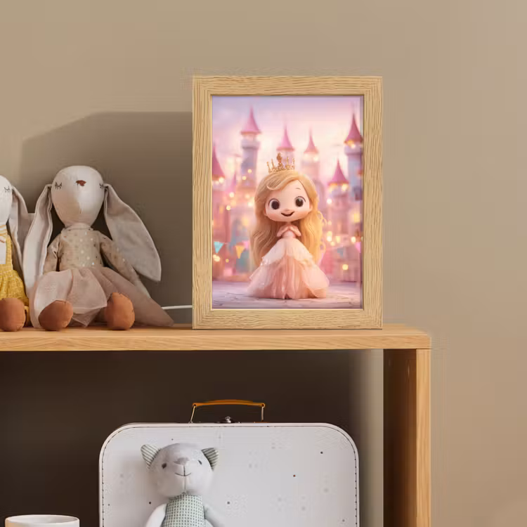 Prinses - Roze - Kasteel Light Box met kabel klein -sfeer2_kind