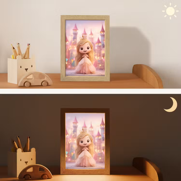 Prinses - Roze - Kasteel Light Box met kabel klein -sfeer3_kind