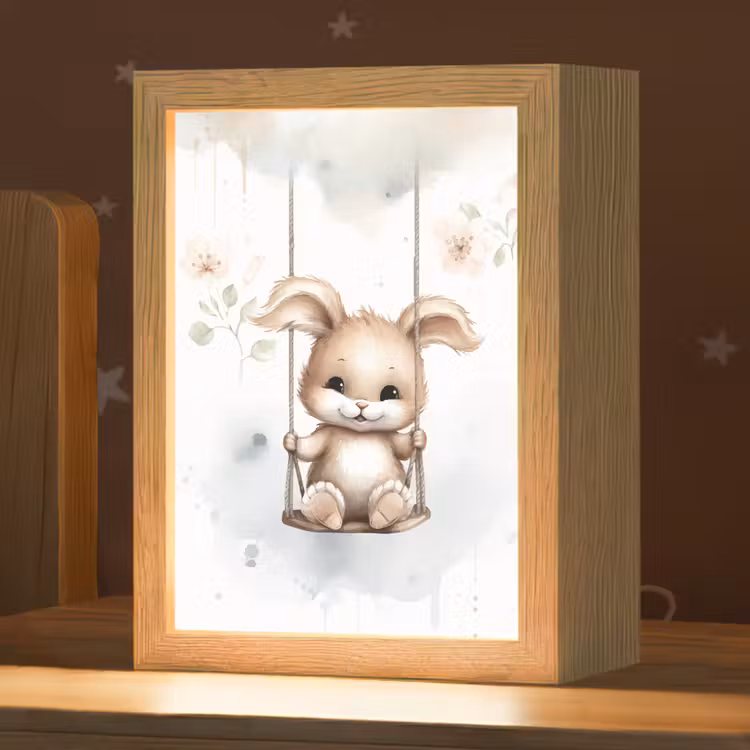 Konijn - Baby dier - Kinderen Light Box met kabel klein -zzz_3d_website