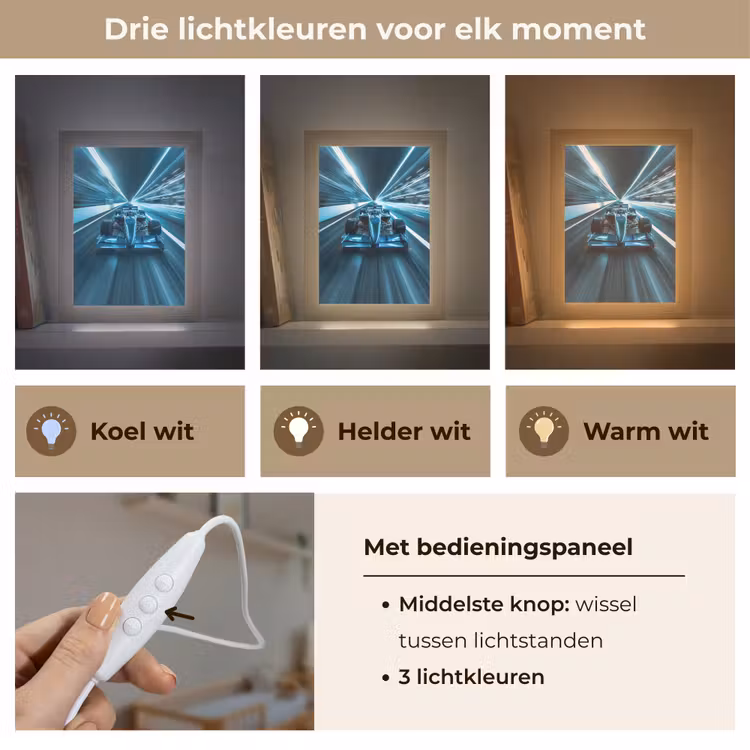 Race - Auto - Formule 1 - Jongens - Blauw Light Box met kabel klein -USP_lichtkleurNL
