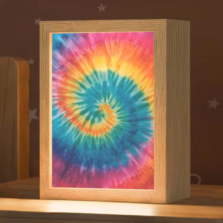 Regenboogkleuren - Tie dye - Light Box met kabel klein -zzz_3d_website