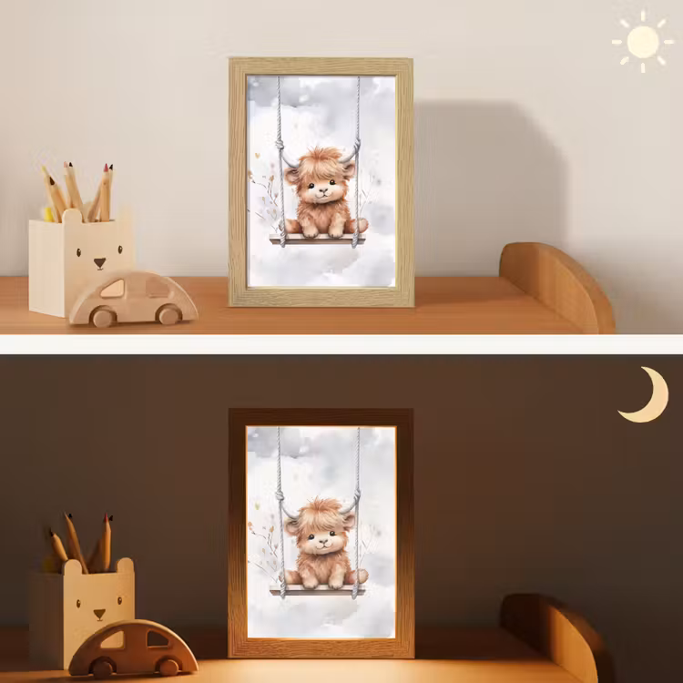 Schotse hooglander - Dier - Kinderen Light Box met kabel klein -sfeer3_kind