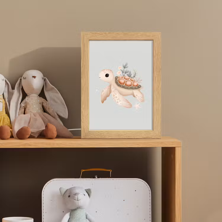 Zeeschildpad - Onderwaterwereld - Pastel Light Box met kabel klein -sfeer2_kind