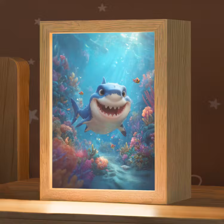 Haai - Onderwaterwereld - Oceaan Light Box met kabel klein -zzz_3d_website