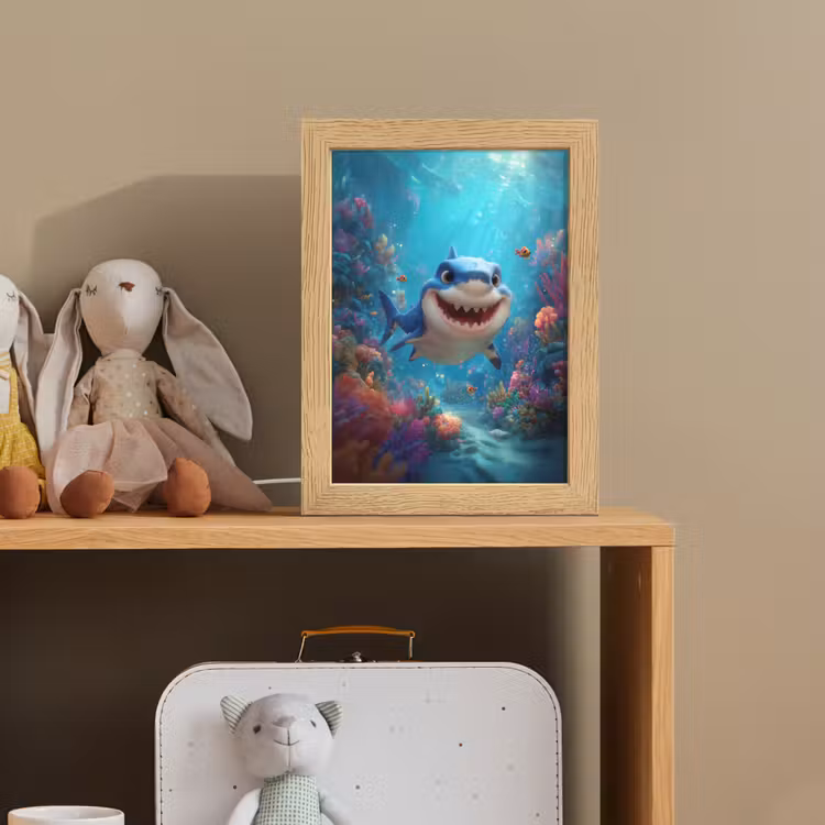 Haai - Onderwaterwereld - Oceaan Light Box met kabel klein -sfeer2_kind