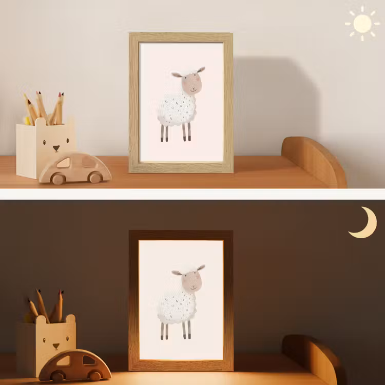 Schaap - Boerderij dier - Dieren Light Box met kabel klein -sfeer3_kind