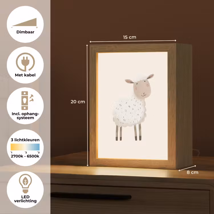 Schaap - Boerderij dier - Dieren Light Box met kabel klein -USP_NL