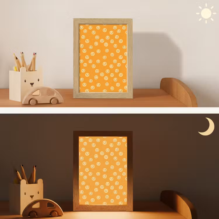 Smileys - Retro - Heel Light Box met kabel (Kinderlampje) klein 904 -sfeer3_kind