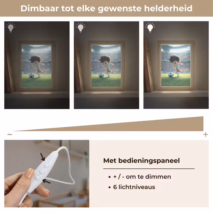 Voetbal - Jongen - Stadion Light Box met kabel klein -USP_dimbaarNL