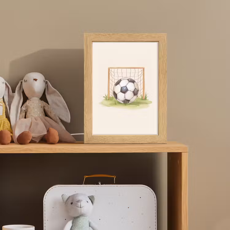 Voetbal - Goal - Gras - Beige Light Box met kabel klein -sfeer2_kind