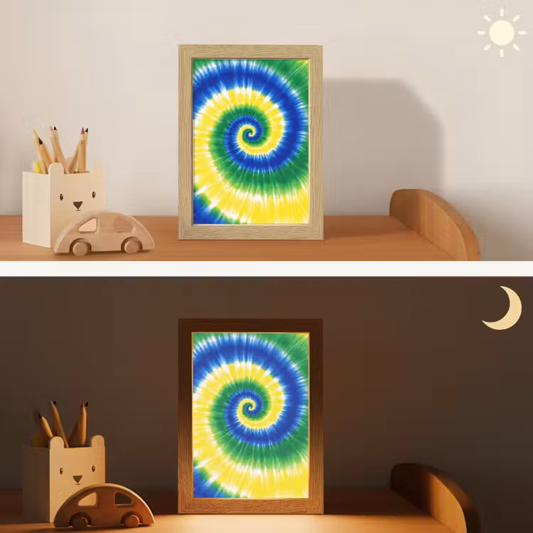 Spiraal - Groen - Draaiend Light Box met kabel klein -sfeer3_kind