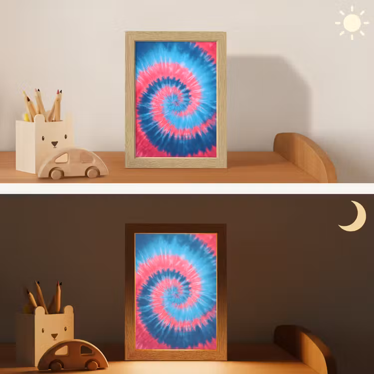 Spiraal - Roze - Draaiend Light Box met kabel klein -sfeer3_kind