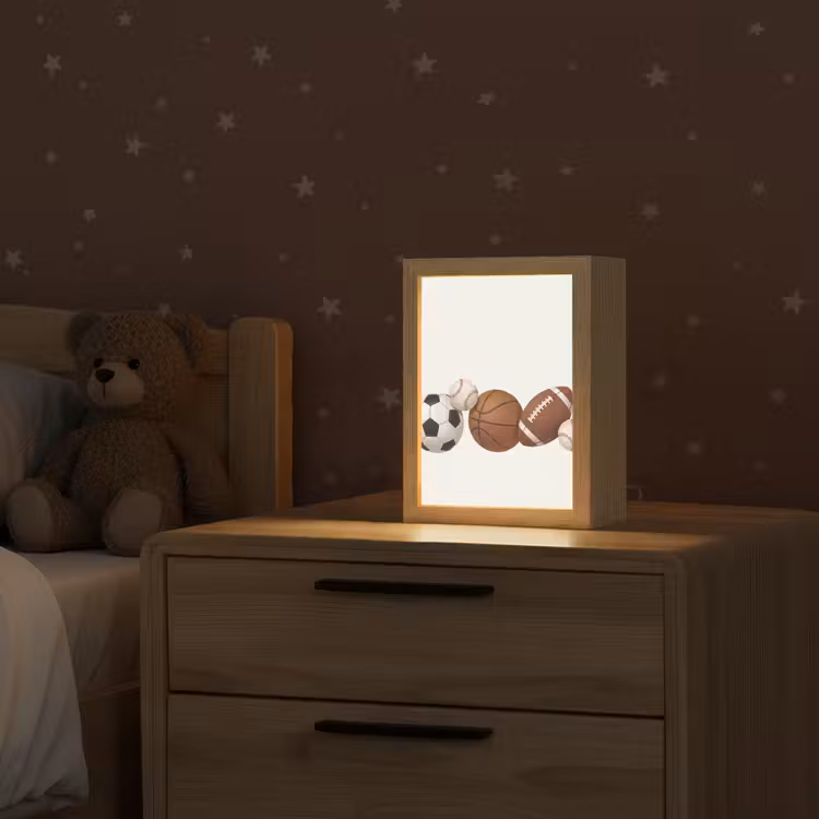 Sport - Ballen - Illustratie Light Box met kabel (Kinderlampje) klein -sfeer1_kind