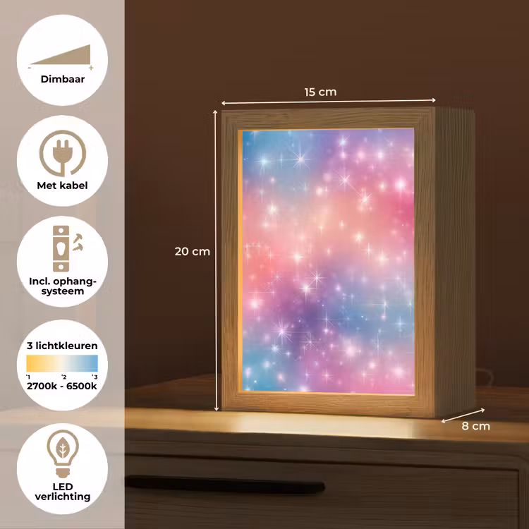 Sterren - Abstract - Kleuren Light Box met kabel klein -USP_NL