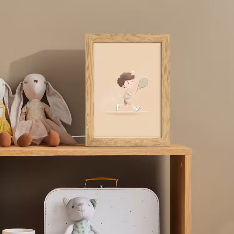 Tennis - Jongen - Sterretjes Light Box met kabel klein -sfeer2_kind