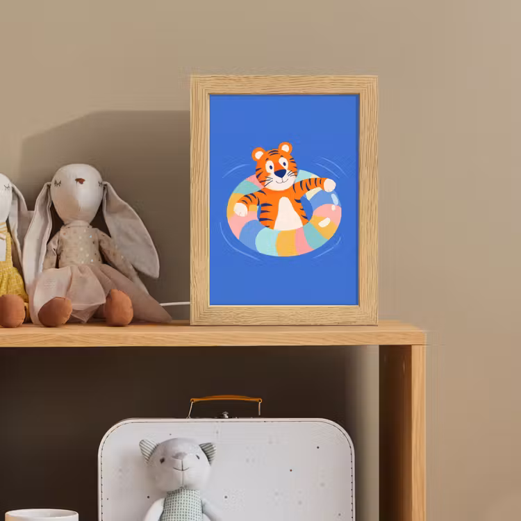 Tijger - Zwemband - Water Light Box met kabel klein -sfeer2_kind