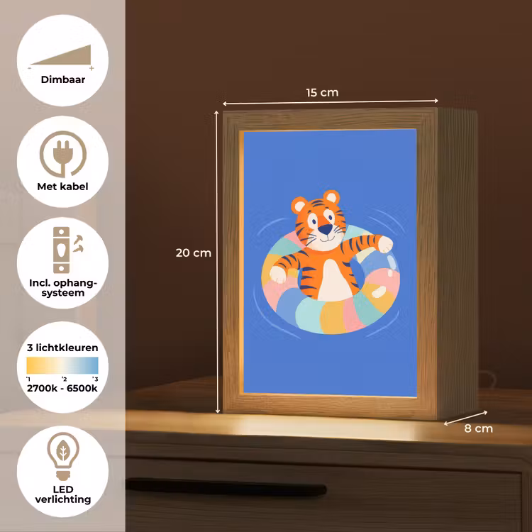 Tijger - Zwemband - Water Light Box met kabel klein -USP_NL