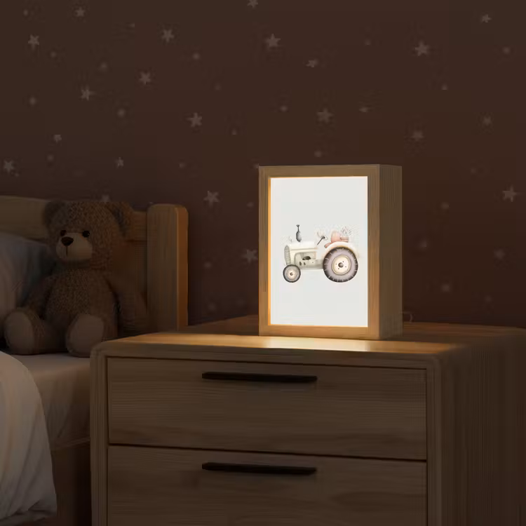 Vintage - Tractor - Pastel Light Box met kabel klein -sfeer1_kind