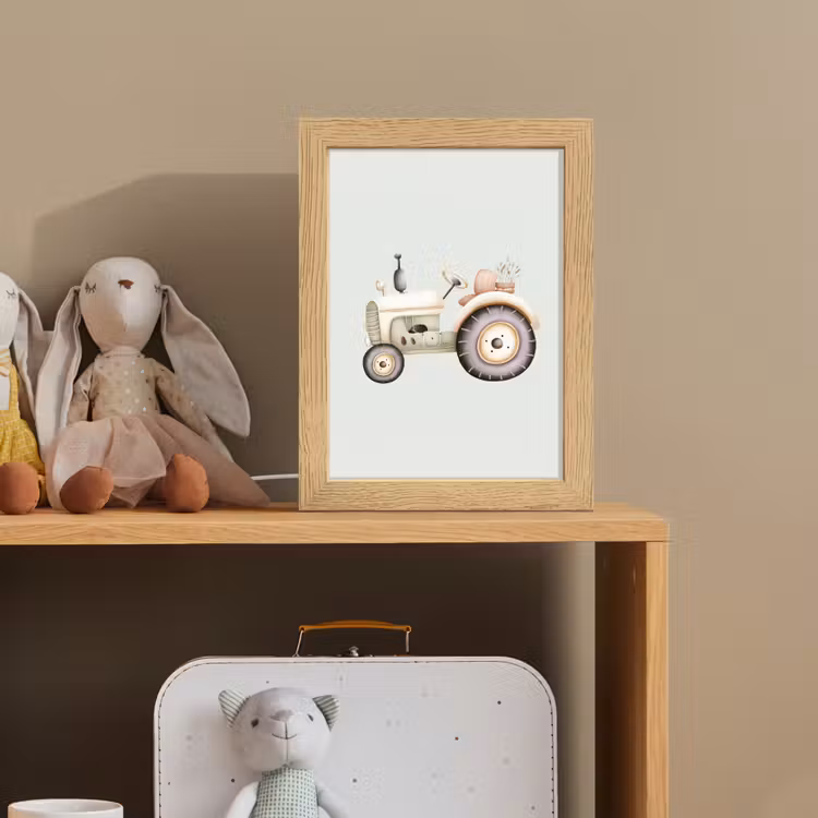 Vintage - Tractor - Pastel Light Box met kabel klein -sfeer2_kind