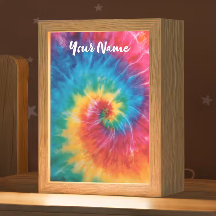 Kleurrijk - Regenboog - Spiraal Light Box met kabel (Kinderlampje) klein -zzz_3d_website