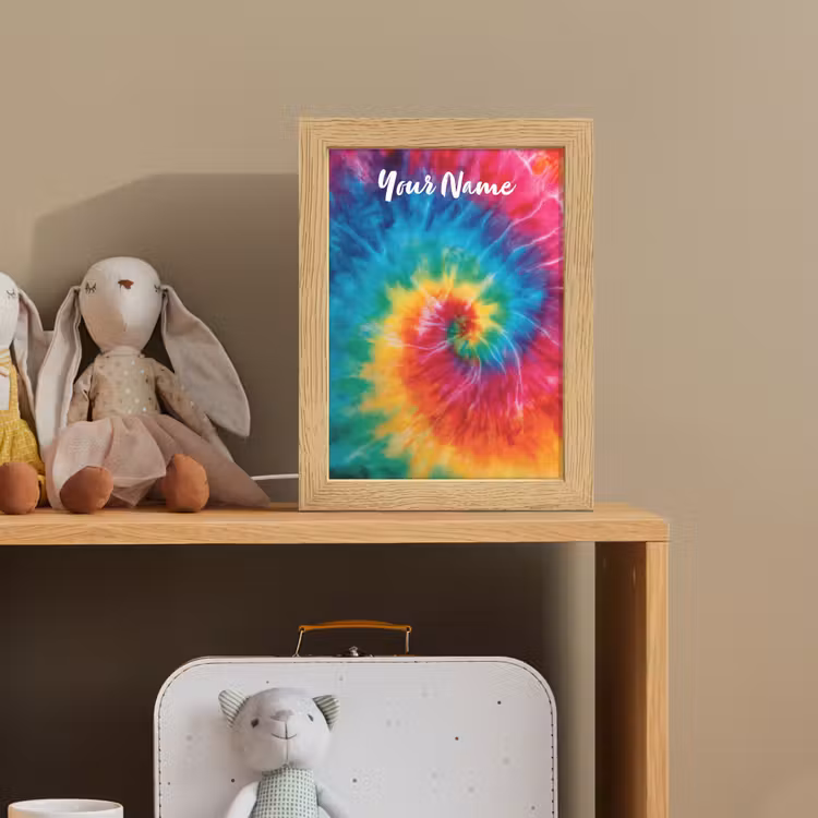 Kleurrijk - Regenboog - Spiraal Light Box met kabel (Kinderlampje) klein -sfeer2_kind