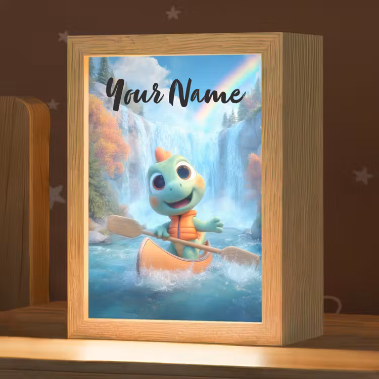 Dino - Natuur - Waterval Light Box met kabel (Kinderlampje) klein -zzz_3d_website