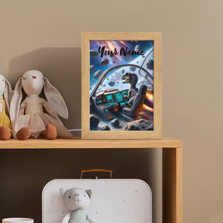 Dino - Ruimte - Jongens Light Box met kabel (Kinderlampje) klein -sfeer2_kind