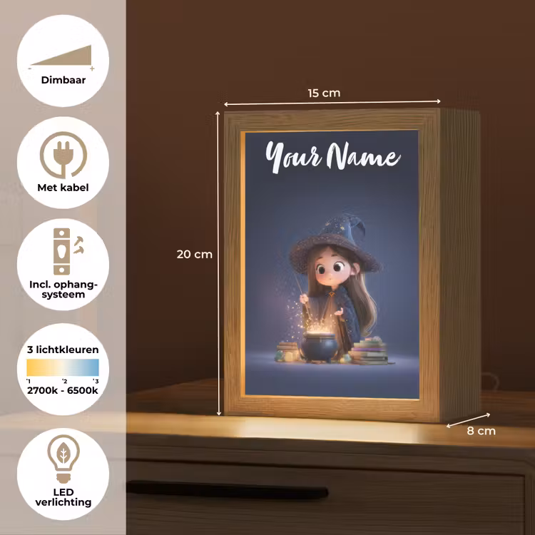 Tovenares - Magisch - Blauw - Toveren Light Box met kabel (Kinderlampje) klein -USP_NL
