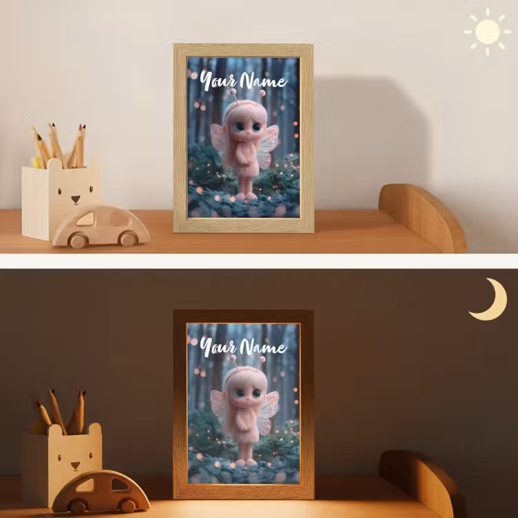 Fairy - Bos - Glitters Light Box met kabel (Kinderlampje) klein -sfeer3_kind