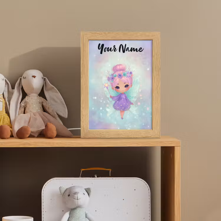 Fee - Paars - Glinsters Light Box met kabel (Kinderlampje) klein -sfeer2_kind